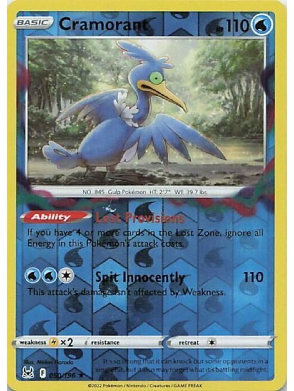 Pokemon TCG 2022 Cramorant NM